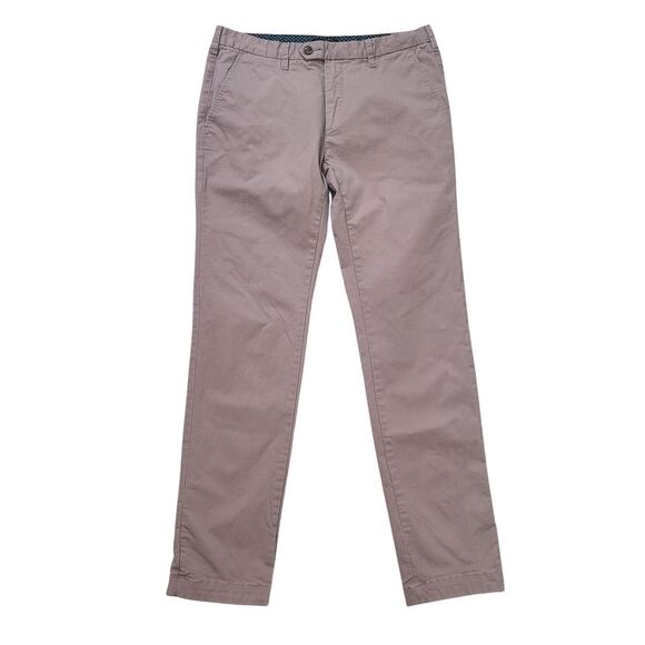Ted Baker Size 32R Violet Slim Fit Stretch Chinos Men’s Pants - Picture 1 of 8